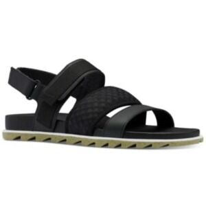 Sorel Women's Roaming Decon‎ Flat Adjustable Slingback Black sandals size 6